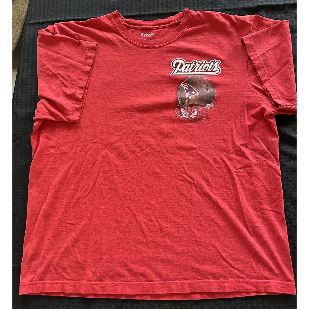 New England Patriots NFL Football 2010 Team Schedule Graphic T-shirt XL Reebok